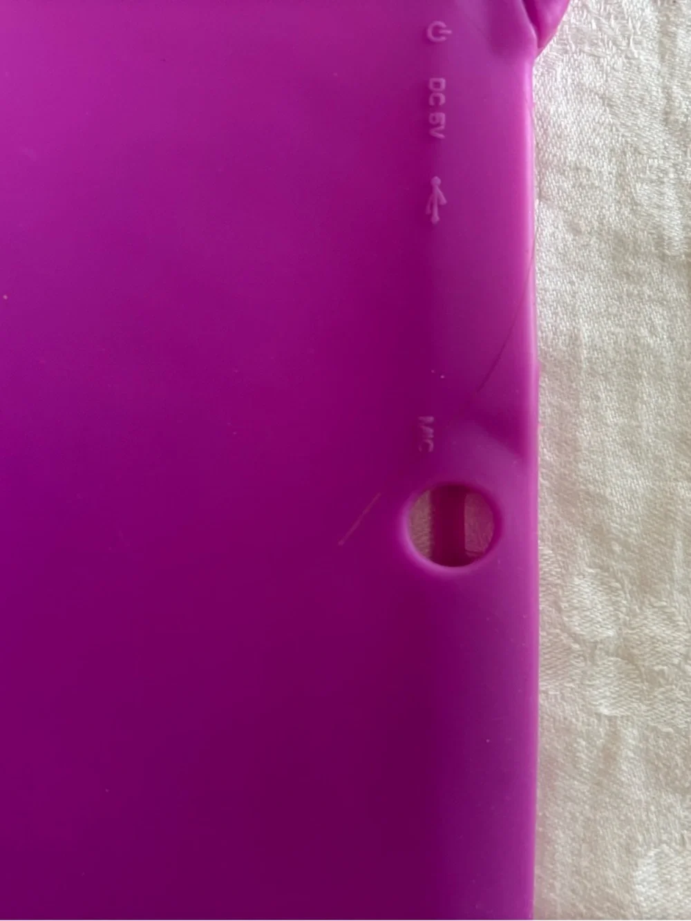 Purple Kid-Friendly Silicone Tablet Case - Durable Protective Cover